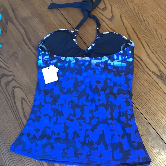 NWT Calvin Klein Atlantis Ombré Tankini Top Sz S - Picture 8 of 11
